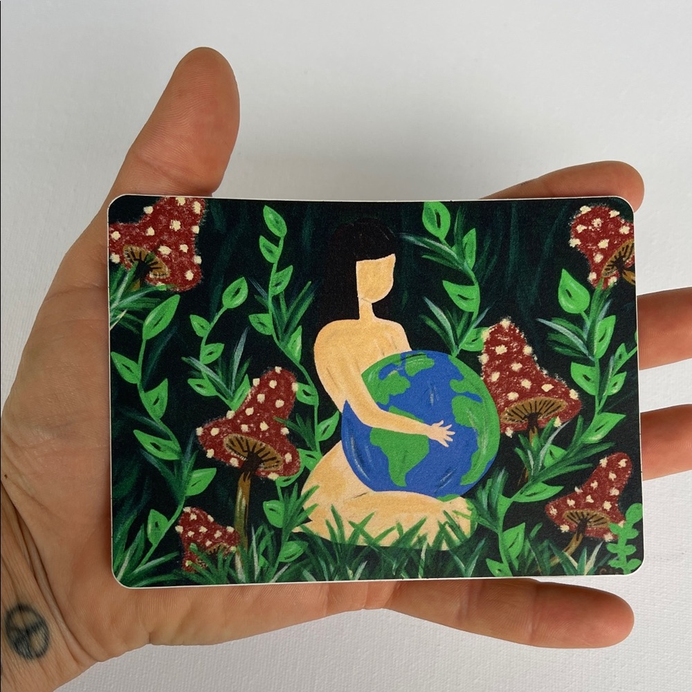 Premium Vinyl Sticker - Mother Earth